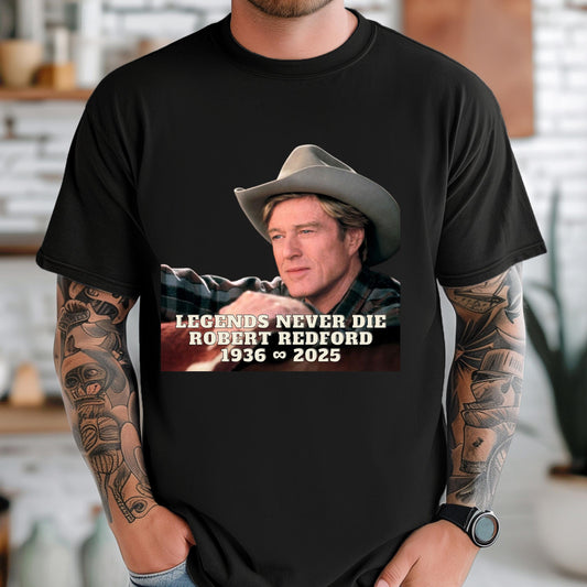 Robert Redford Tribute Tee – Retro Cowboy T-Shirt | Comfort Colors Cotton