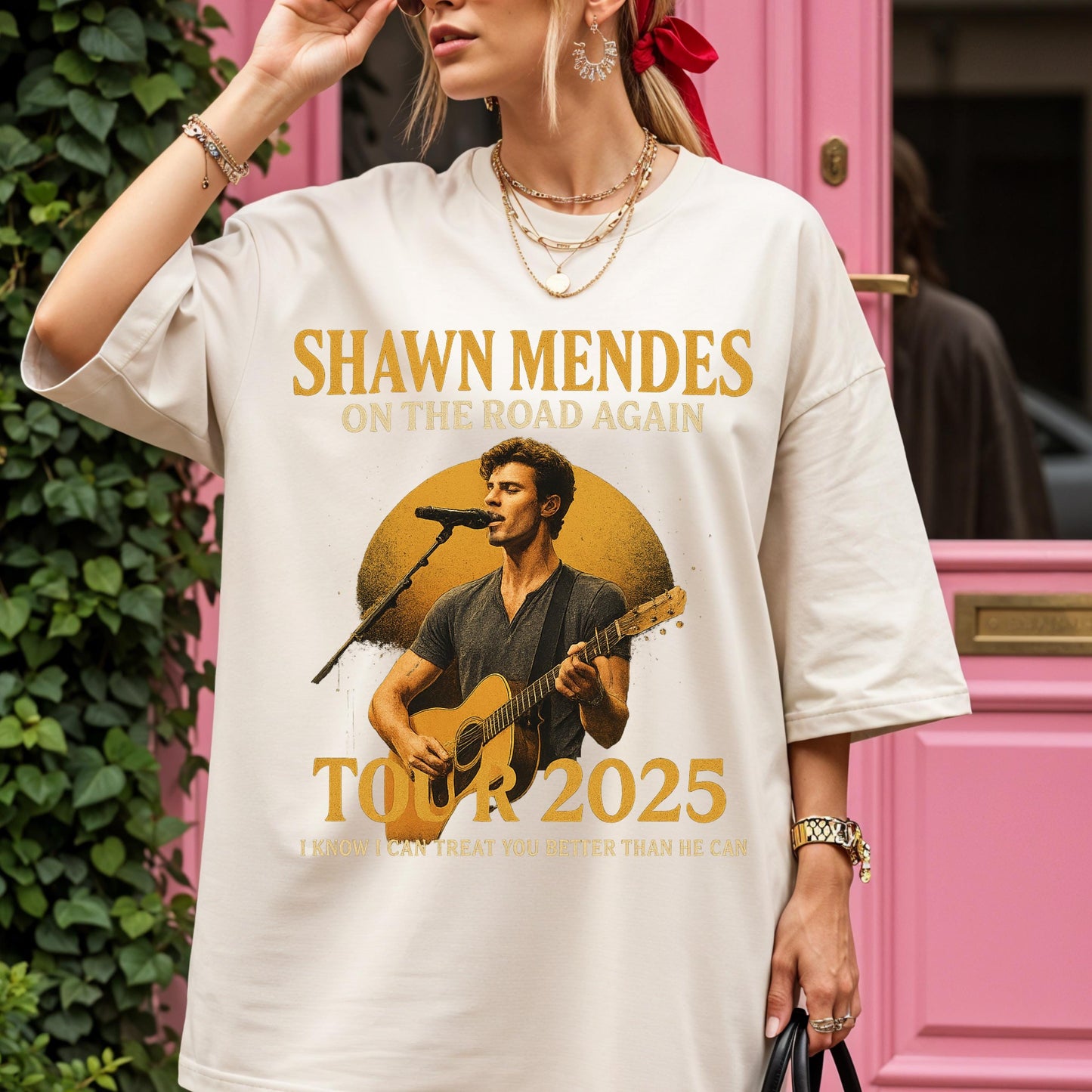 Shawn Mendes Tour Shirt - 2025 Concert Fan Tee | Lyric Print, Soft Cotton