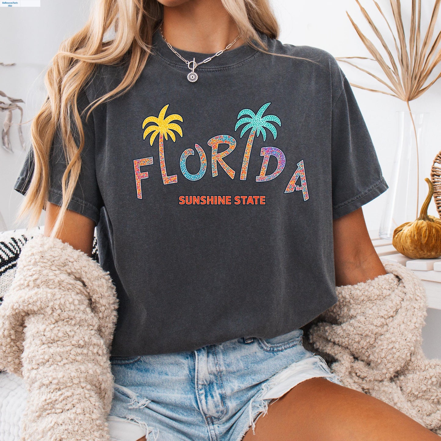 Florida Palm Tree T-Shirt: Retro Sunshine State Graphic Tee