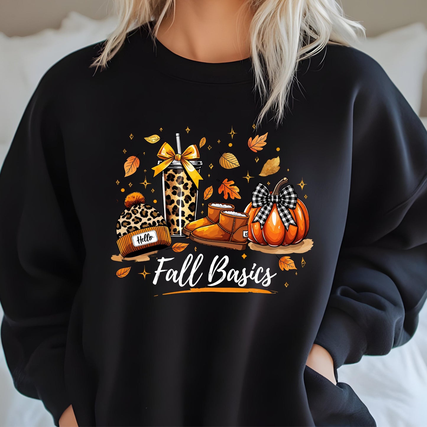 Leopard Pumpkin Sweatshirt - Cozy Fall Crewneck With Soft Fleece Comfort