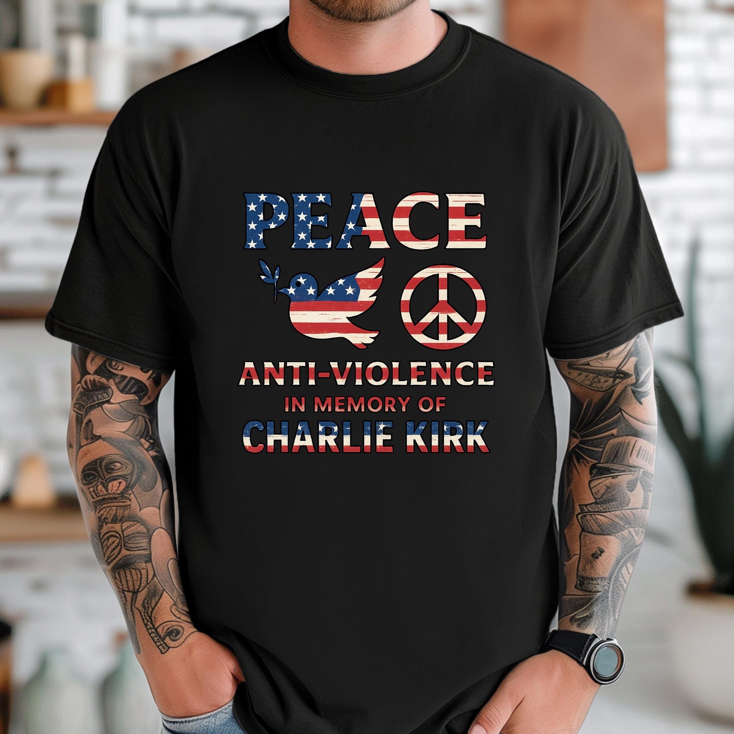 Charlie Kirk Memorial Shirt – Bold Patriotic Tribute Shirt With American Flag Tee