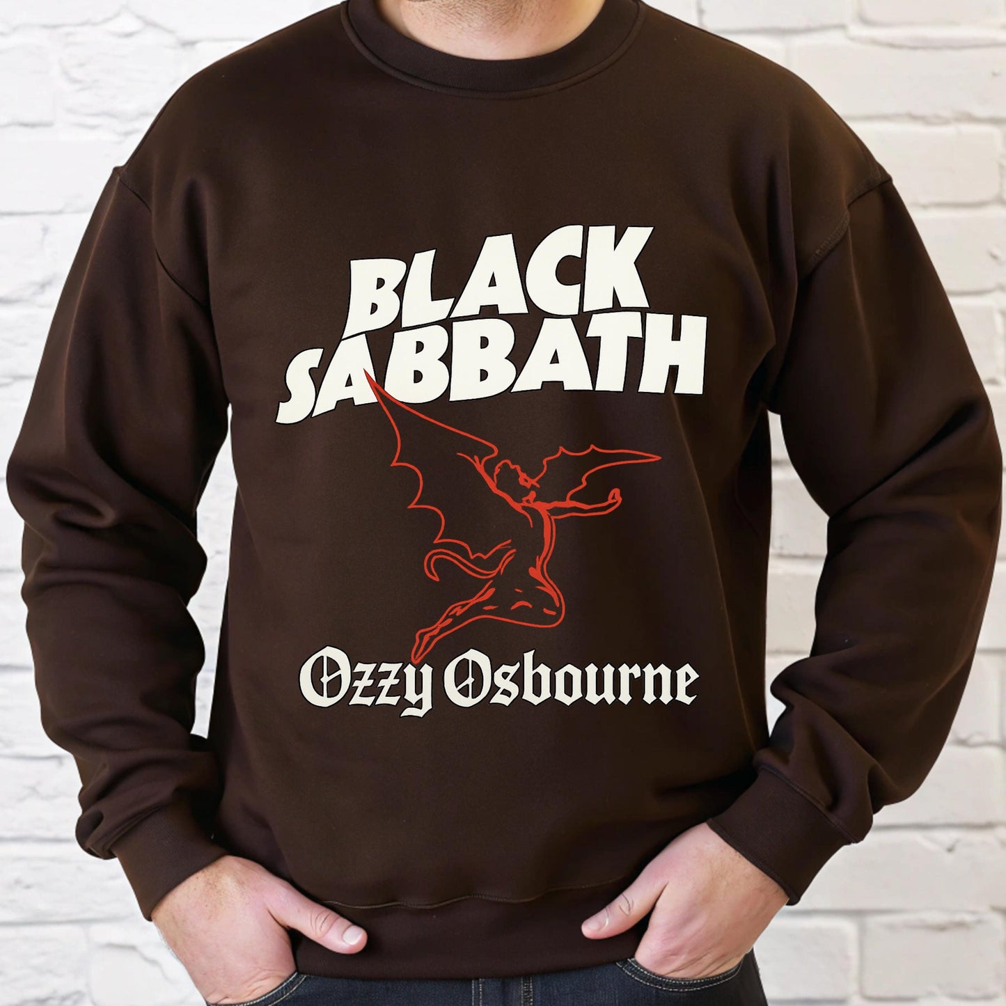 Black Sabbath Sweatshirt - Vintage Rock Hoodie With Ozzy Osbourne Devil Graphic