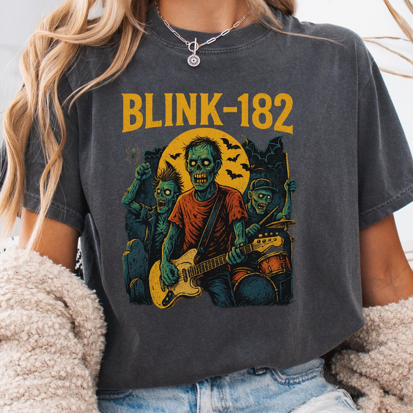 Blink-182 Tour Shirt - Vintage Punk Rock Tee With Undead Band Graphic