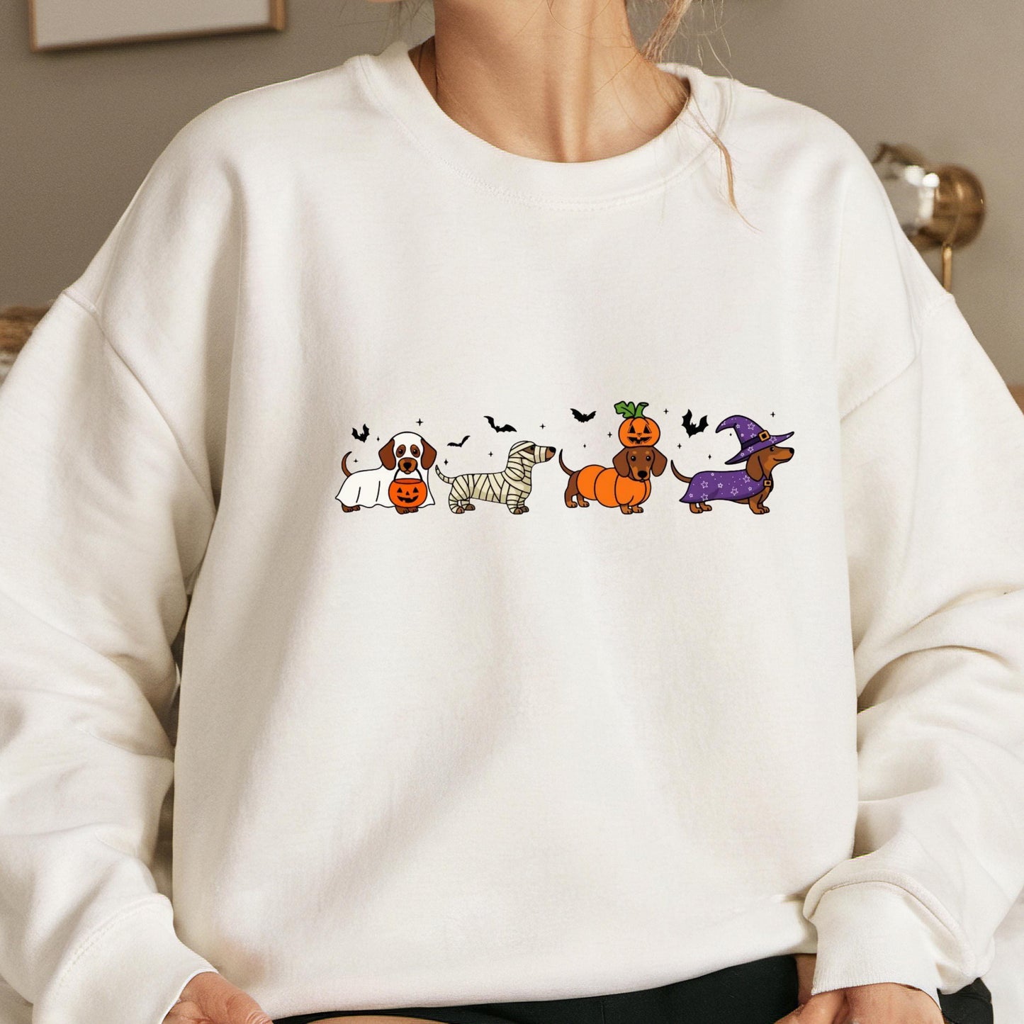 halloween-dachshund-dark-shirt-design