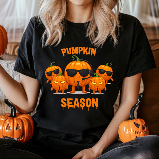 Pumpkin Season T-Shirt – Cozy Season Shirt With Retro Pumpkin Graphic Tee