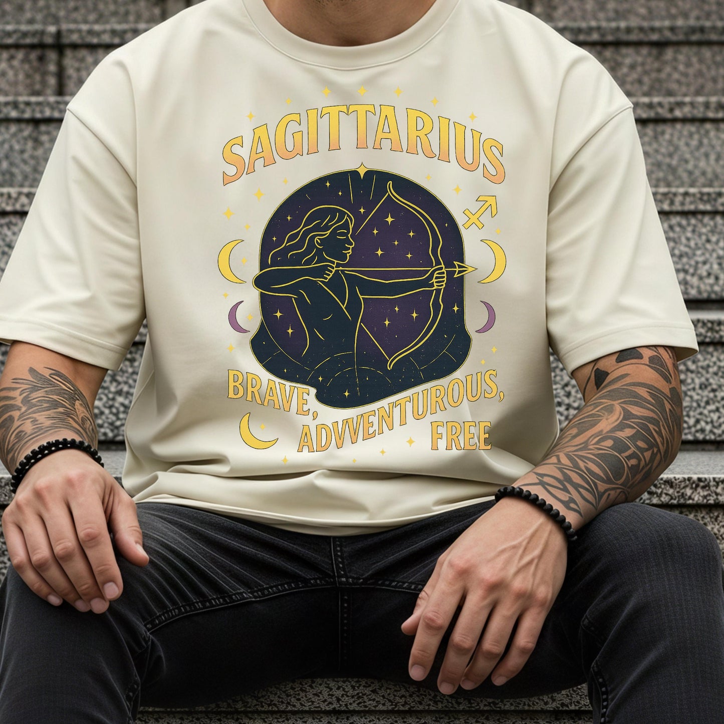 Sagittarius Zodiac T-Shirt – Mystic Zodiac Apparel | Brave Adventurous Shirt
