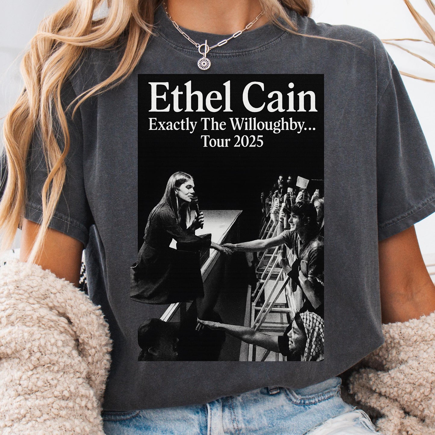 Ethel Cain Tour Shirt – Gothic Concert Tee | Black Cotton Unisex Band T-Shirt