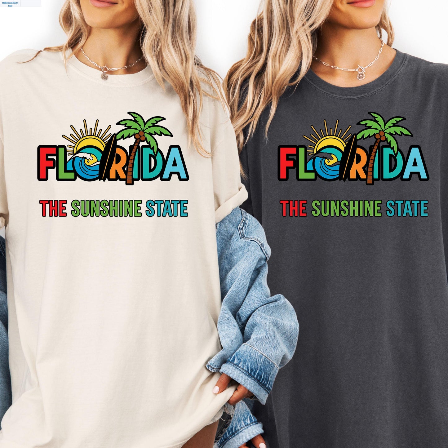 Florida Retro T-Shirt – Vibrant Sunshine State Shirt With Palm Tree Graphic