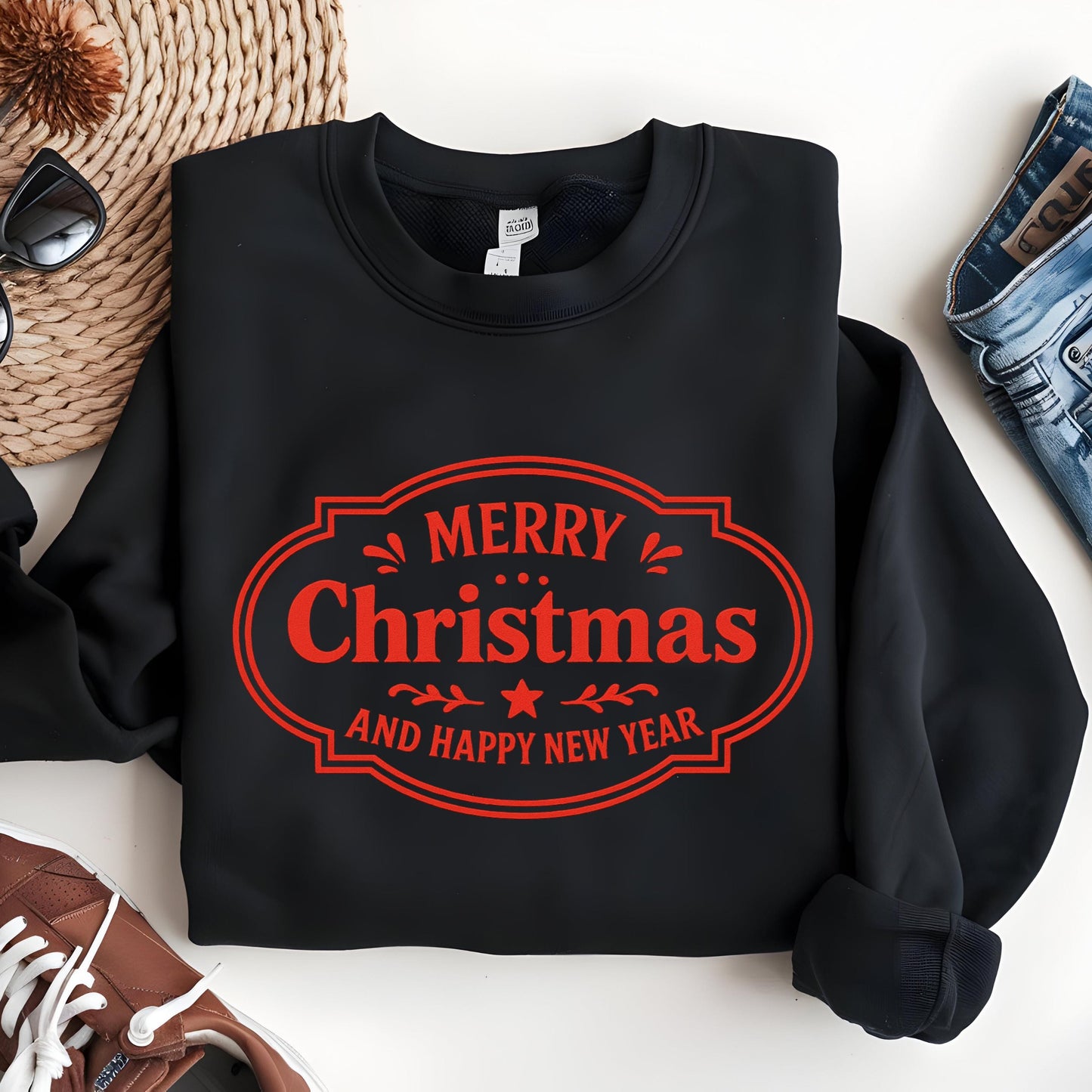 Christmas Sweatshirt Hoodie – Cozy Holiday Graphic Pullover | Warm Cotton Blend Unisex