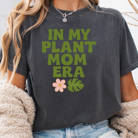 Plant Mom Shirt - Comfort Colors Tee | Cottagecore Botanical T-Shirt for Plant Lovers