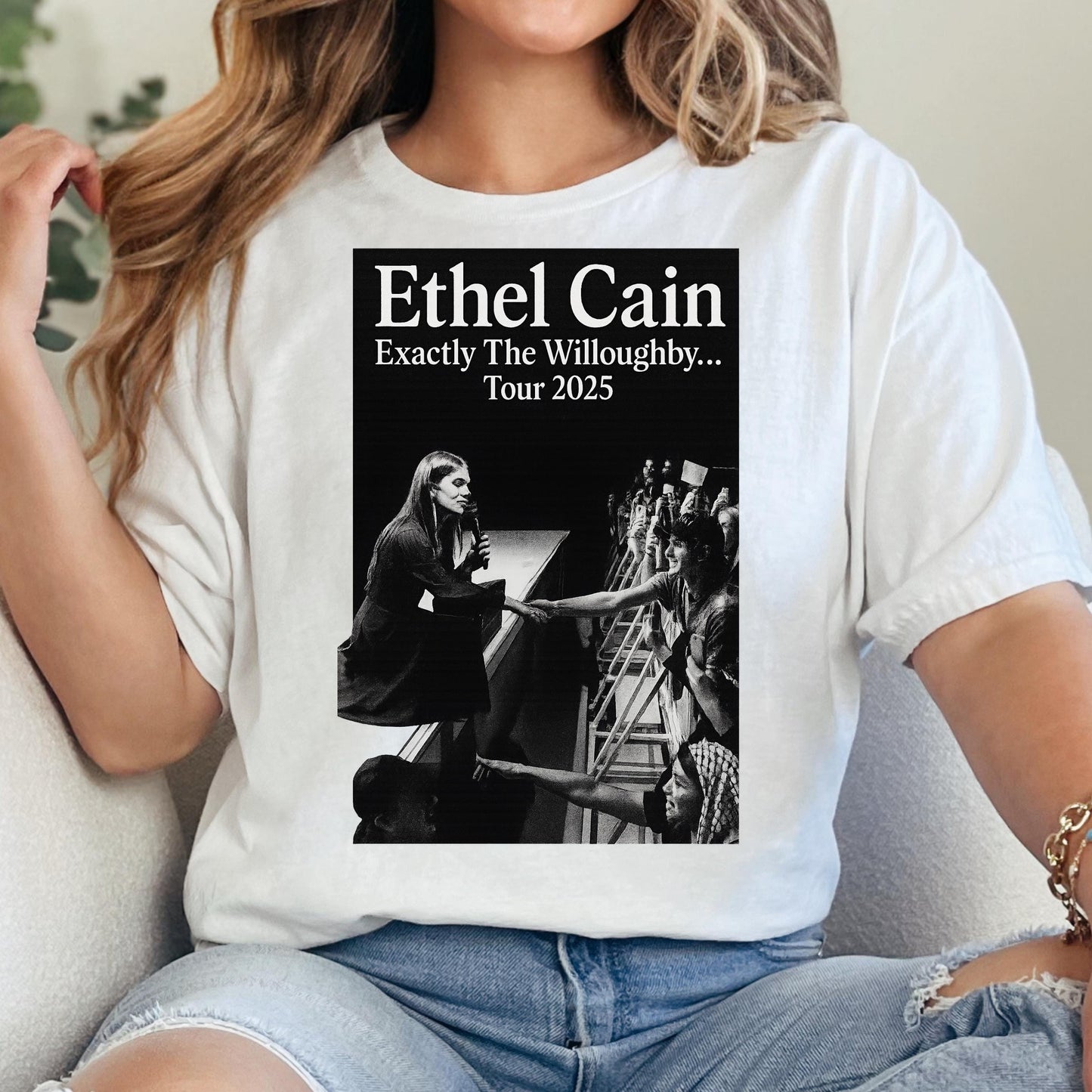 Ethel Cain Tour Shirt – Gothic Concert Tee | Black Cotton Unisex Band T-Shirt