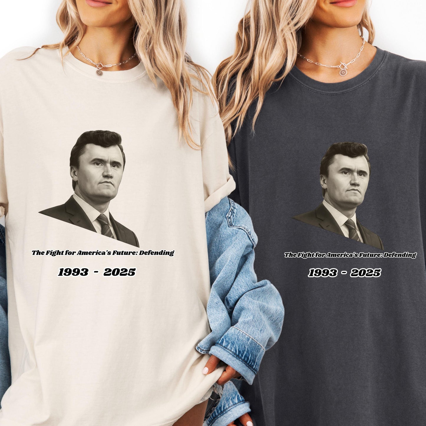 Conservative Charlie Kirk T-Shirt - Bold Political Graphic Tee With Patriotic Flag