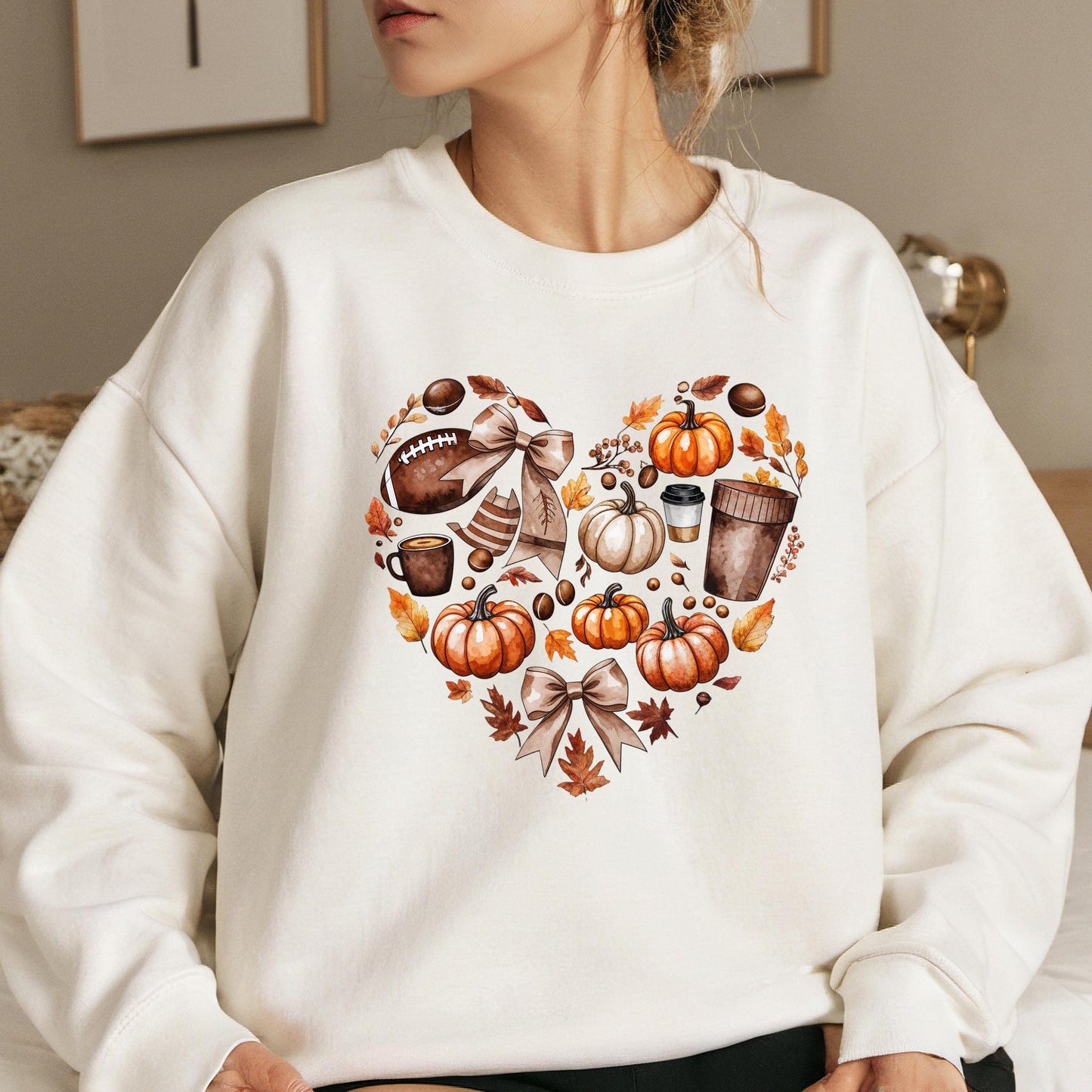 Pumpkin Spice Sweatshirt - Cozy Fall Crewneck | Soft Cotton Blend Pullover