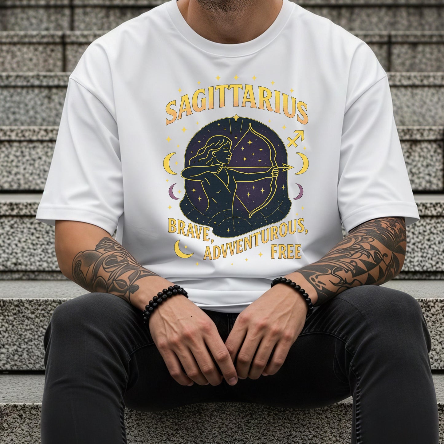 Sagittarius Zodiac T-Shirt – Mystic Zodiac Apparel | Brave Adventurous Shirt