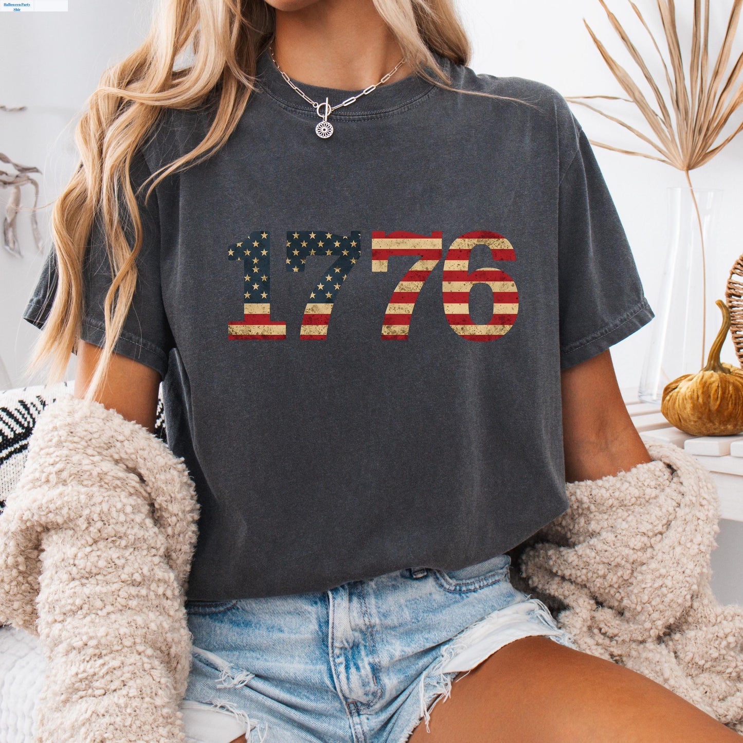 American Flag Shirt - Vintage 1776 Tee | Patriotic July 4th Celebration Wear