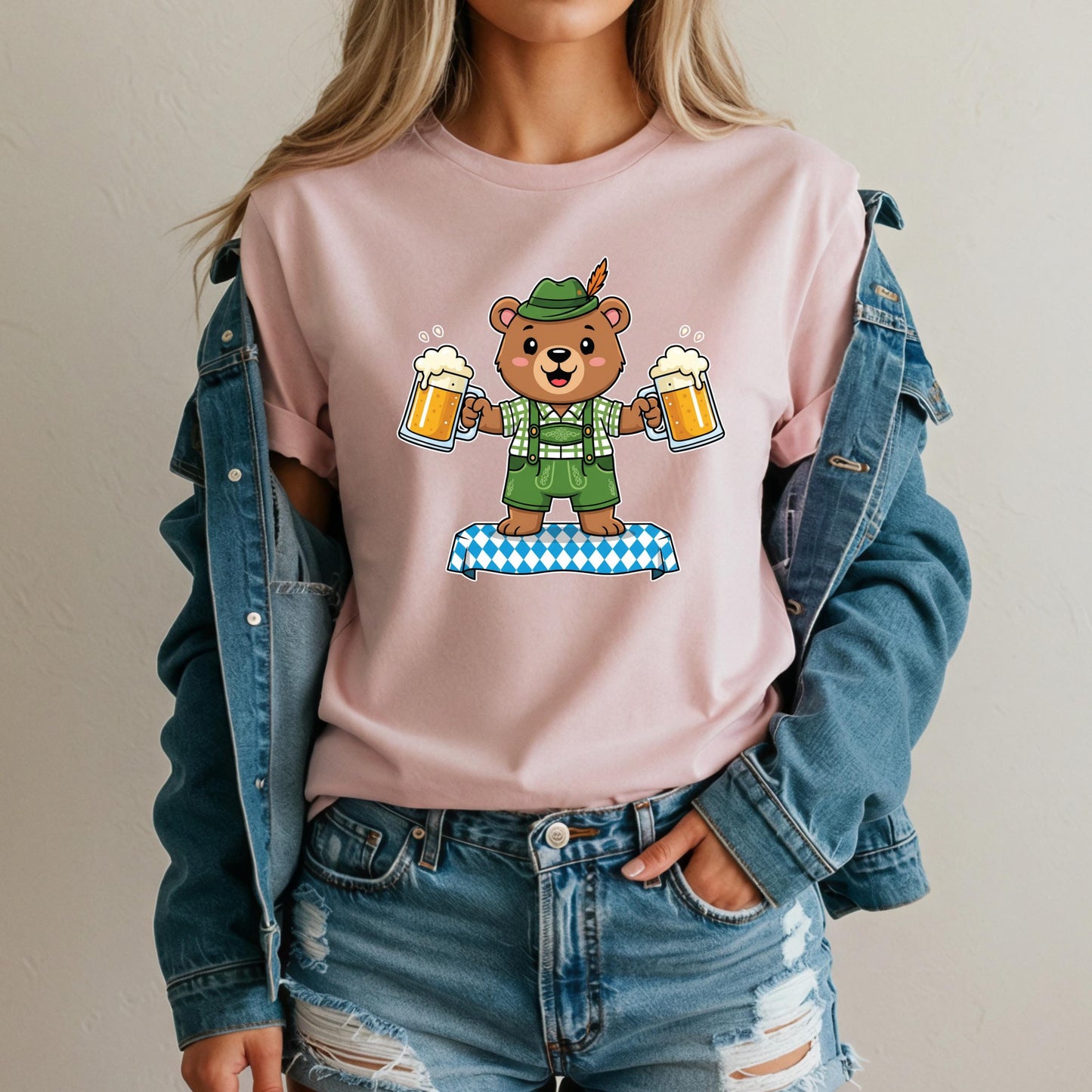 Oktoberfest T-Shirt - Cute Oktoberfest Bear Tee | Soft Cotton Bavarian Festival Shirt