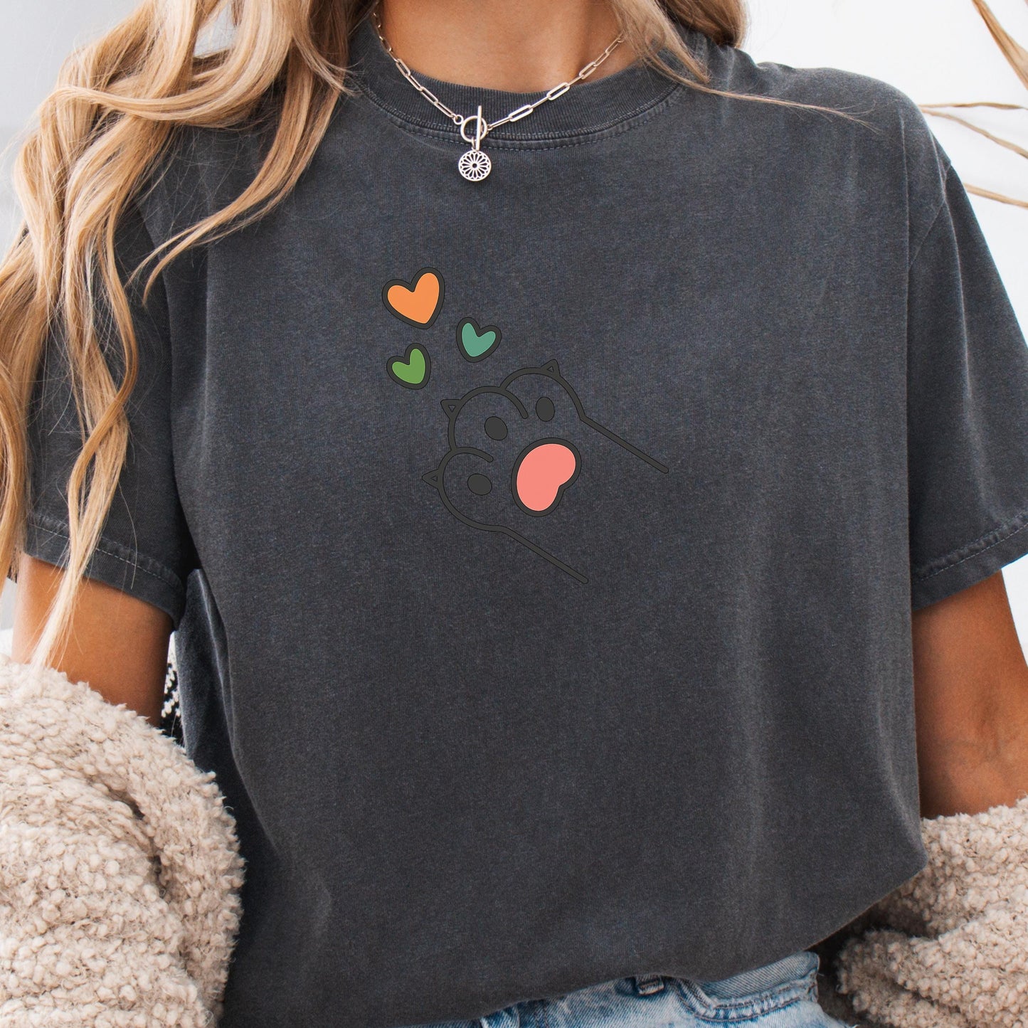 Cat Mom T-Shirt | Pet Owner Shirt – Soft Cotton Tee | Funny Cat Lover Gift