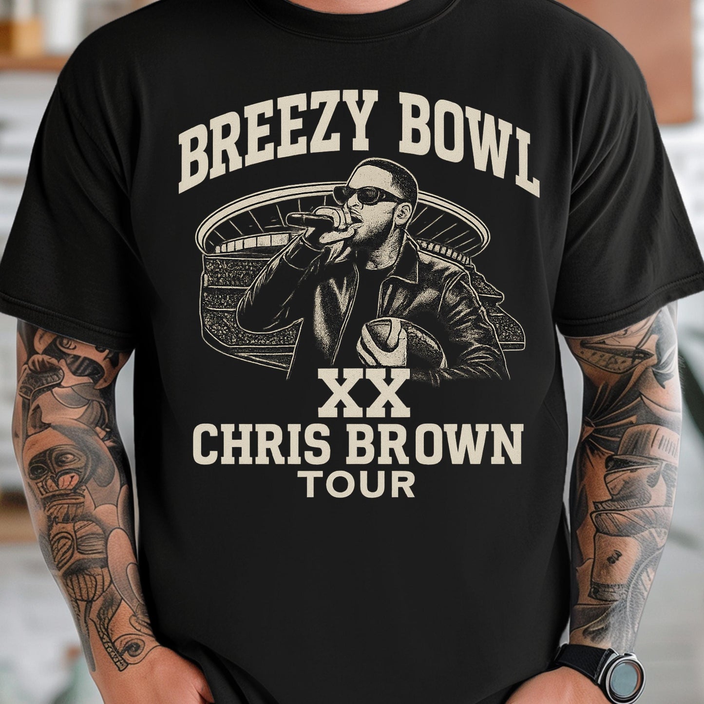 Chris Brown Tour Shirt – Retro Music Tee | Soft-Washed Cotton Unisex T-Shirt