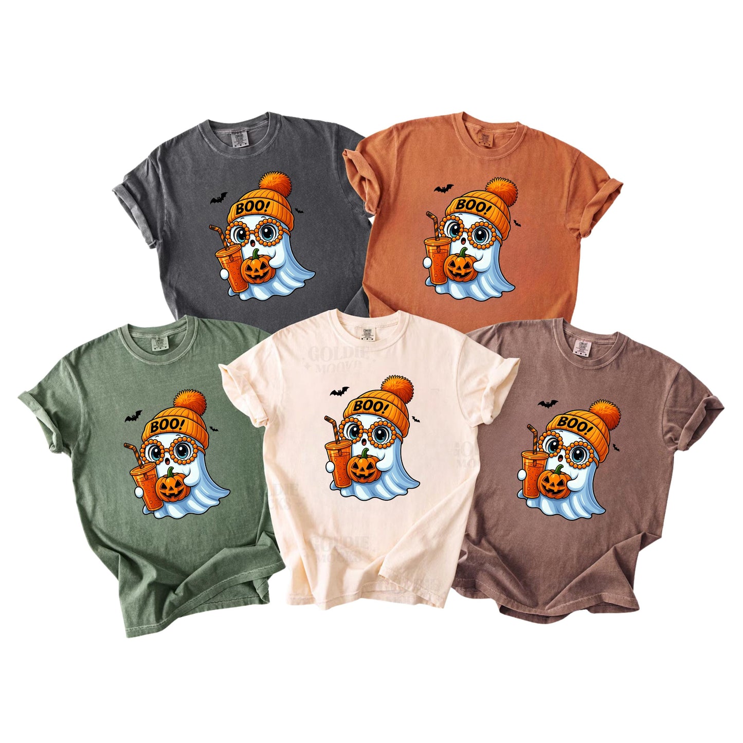 Ghost Pumpkin Sweatshirt – Cozy Fall Sweatshirt | Soft Cotton Blend Crewneck