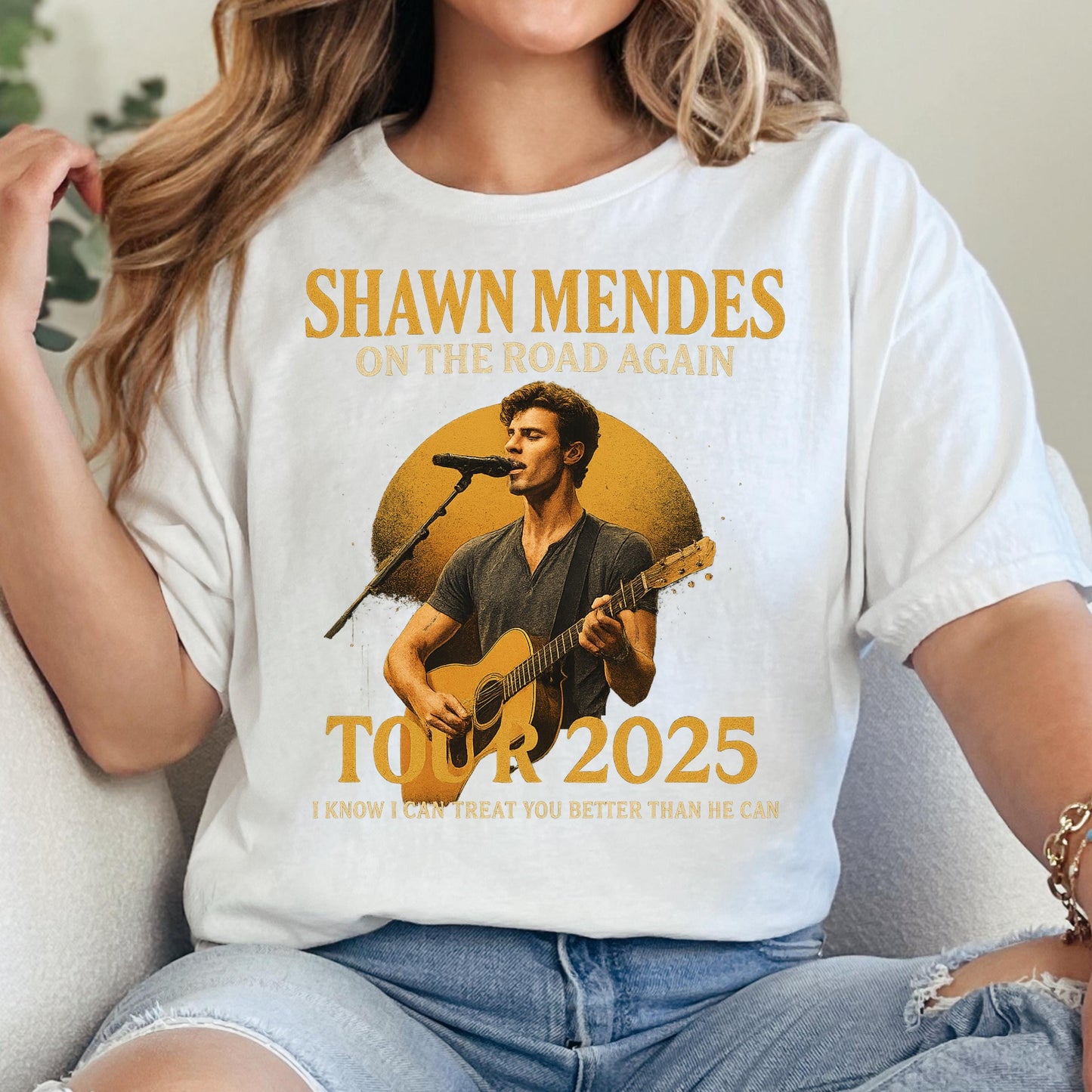 Shawn Mendes Tour Shirt - 2025 Concert Fan Tee | Lyric Print, Soft Cotton