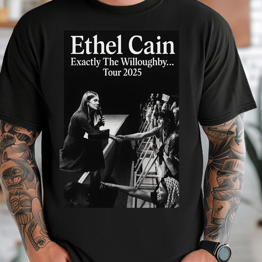 Ethel Cain Tour Shirt – Gothic Concert Tee | Black Cotton Unisex Band T-Shirt