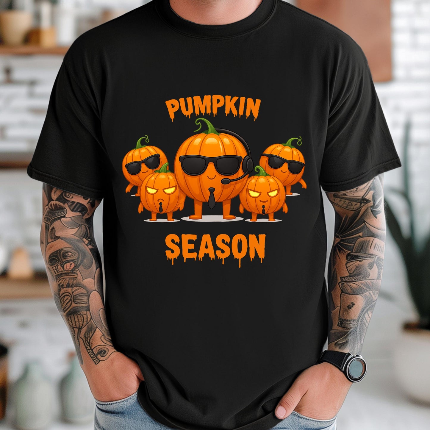 Pumpkin Season T-Shirt – Cozy Season Shirt With Retro Pumpkin Graphic Tee