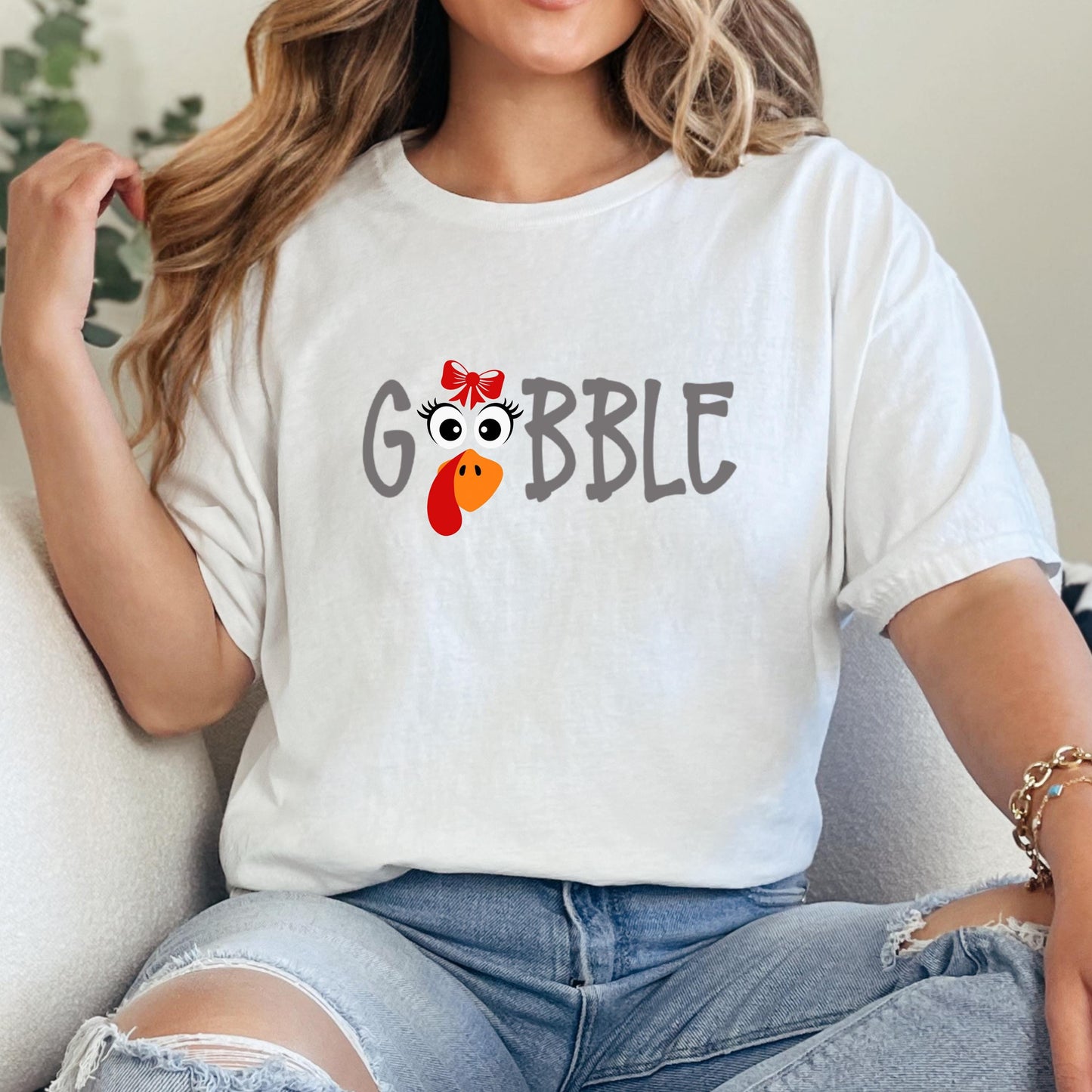 Thanksgiving Shirt - Cozy Graphic Tee With Turkey Face | Family Matching Outfit