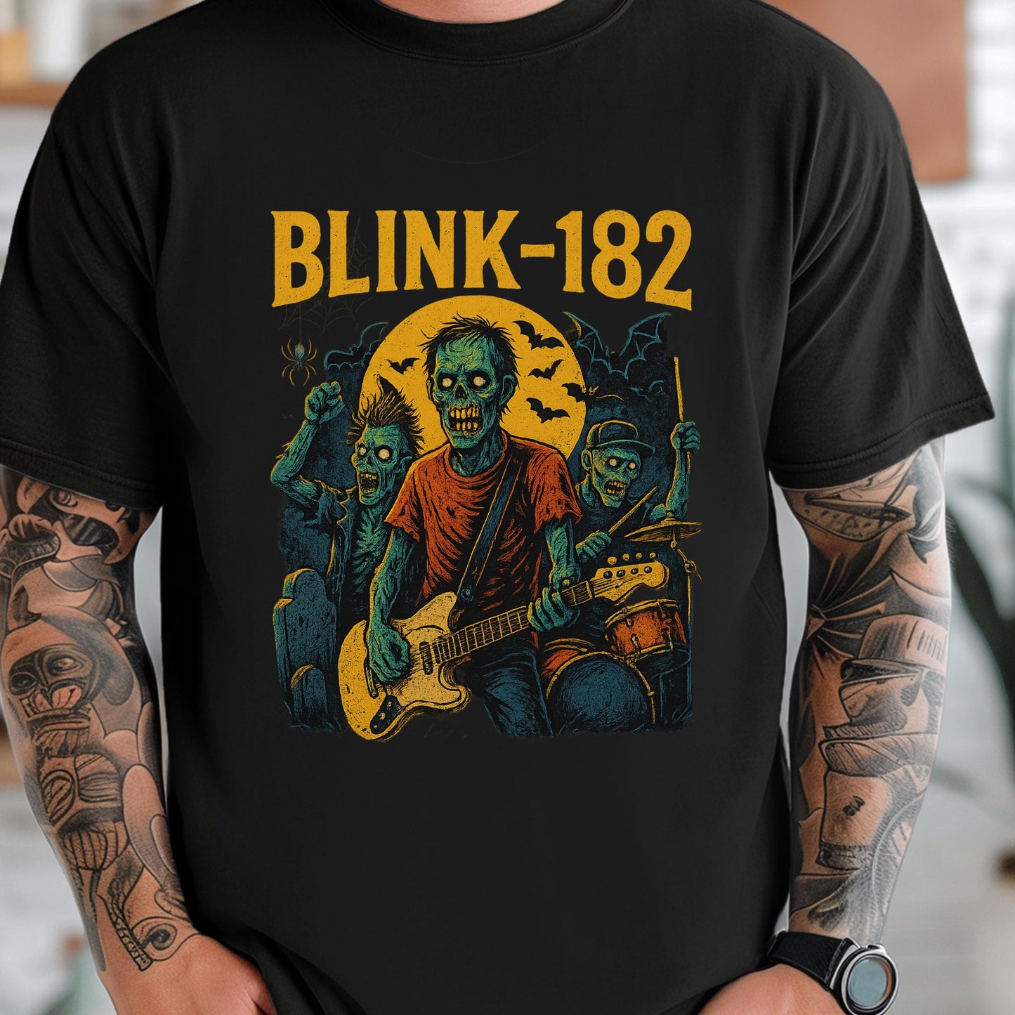 Blink-182 Tour Shirt - Vintage Punk Rock Tee With Undead Band Graphic
