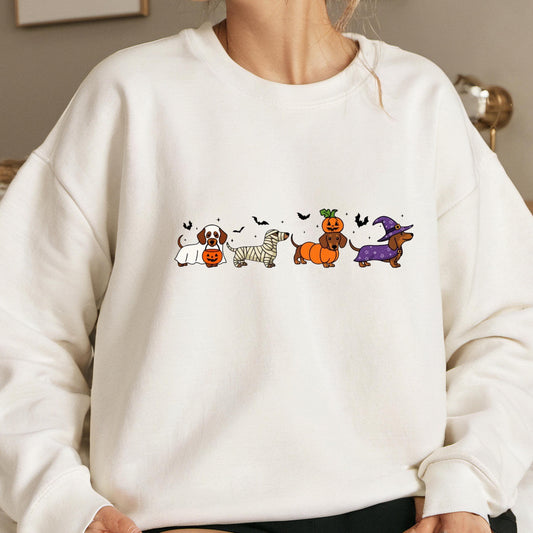 halloween-dachshund-dark-shirt-design