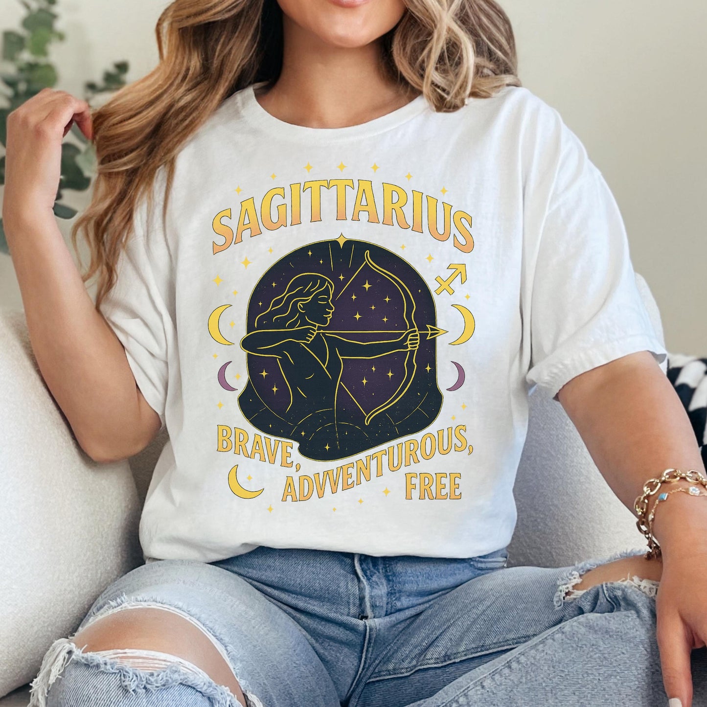 Sagittarius Zodiac T-Shirt – Mystic Zodiac Apparel | Brave Adventurous Shirt