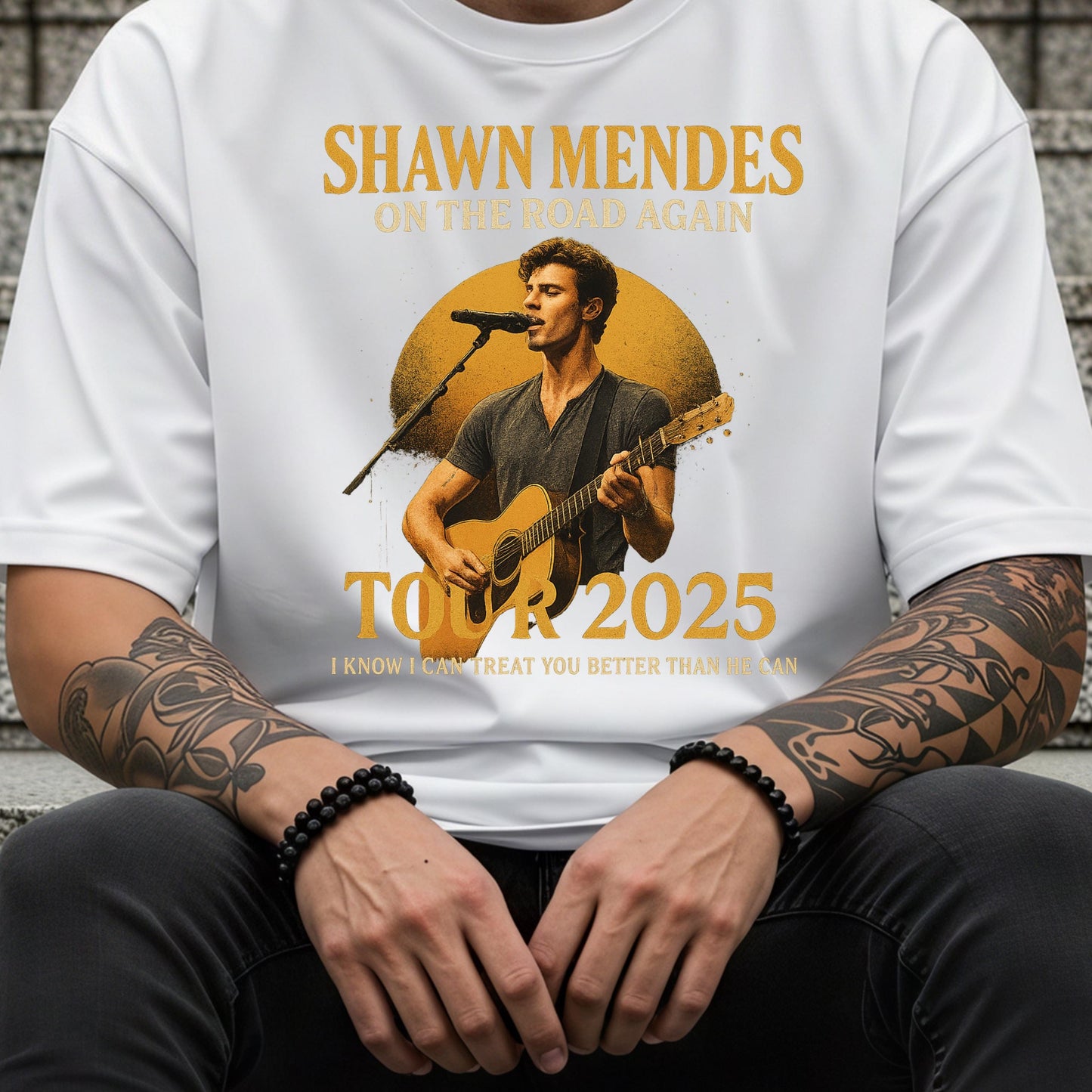 Shawn Mendes Tour Shirt - 2025 Concert Fan Tee | Lyric Print, Soft Cotton