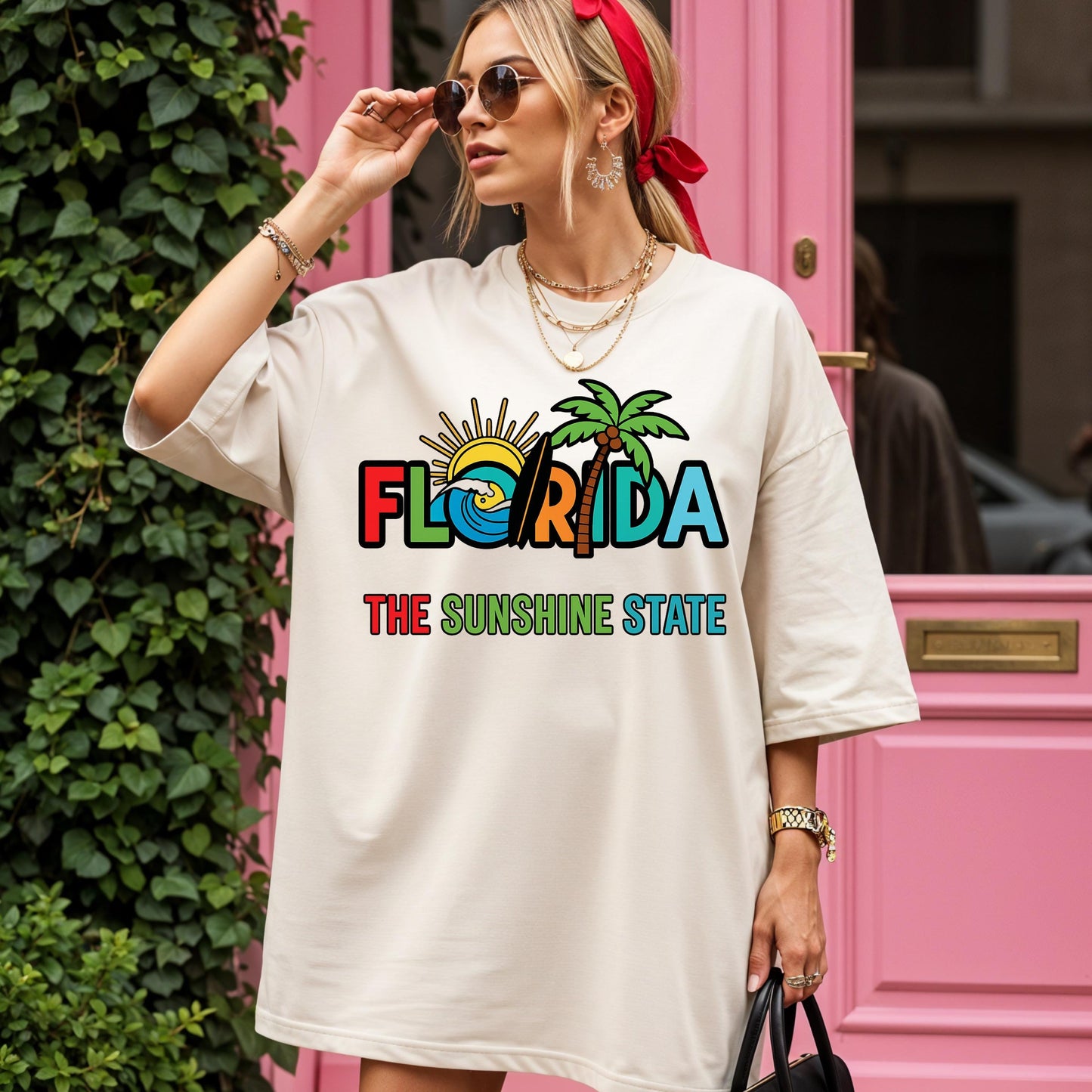 Florida Retro T-Shirt – Vibrant Sunshine State Shirt With Palm Tree Graphic