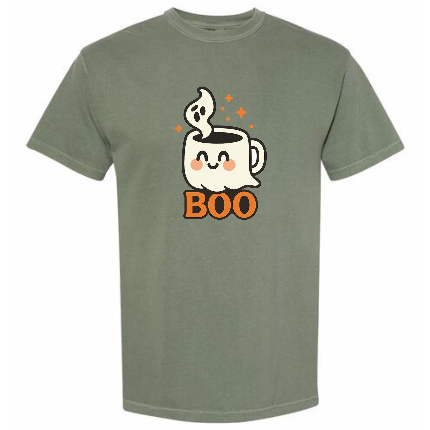 Halloween Ghost Sweatshirt – Cozy Coffee Lover Pullover | Unisex Crewneck