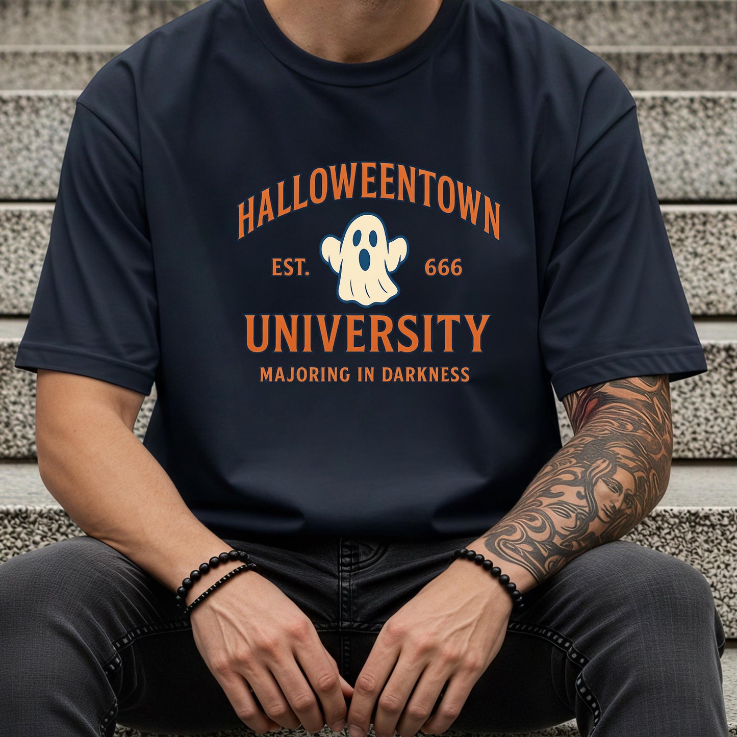 Halloween Ghost T-Shirt – Cute Ghost Graphic Unisex Cotton Shirt | Spooky Season Tee