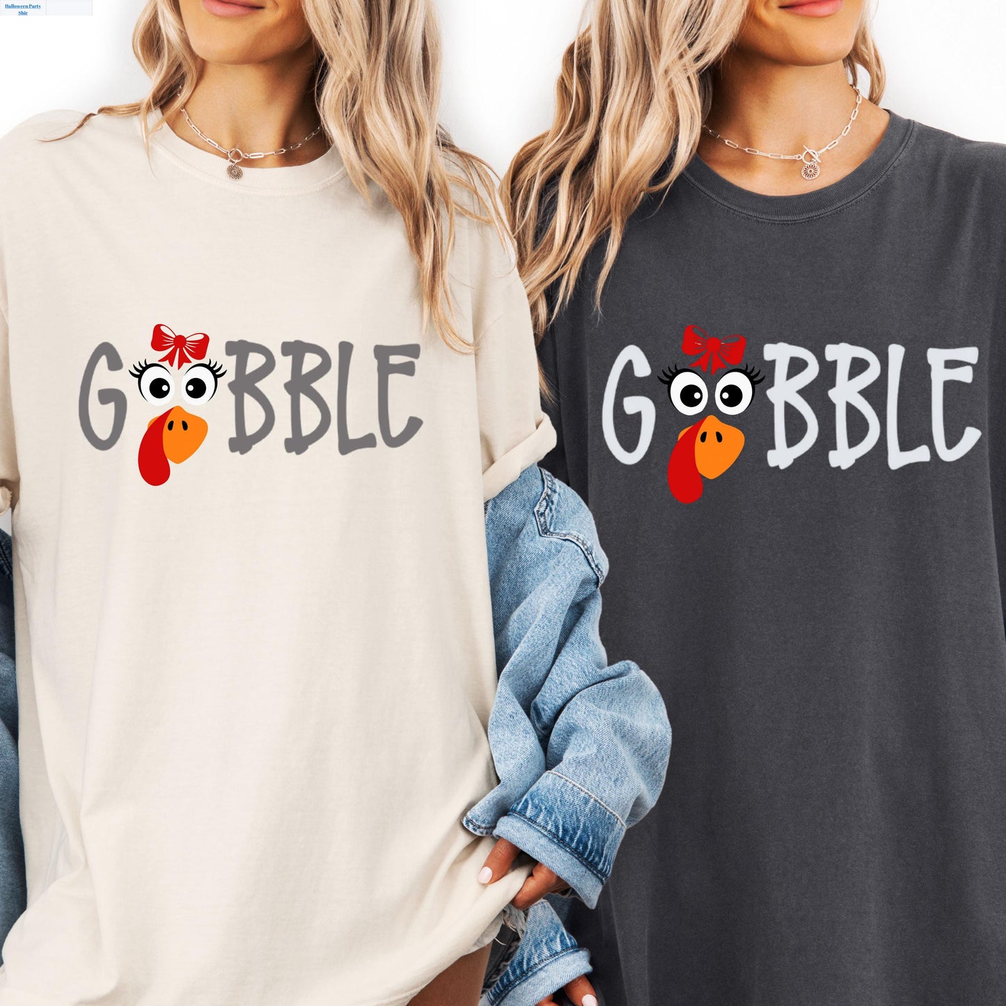 Thanksgiving Shirt - Cozy Graphic Tee With Turkey Face | Family Matching Outfit