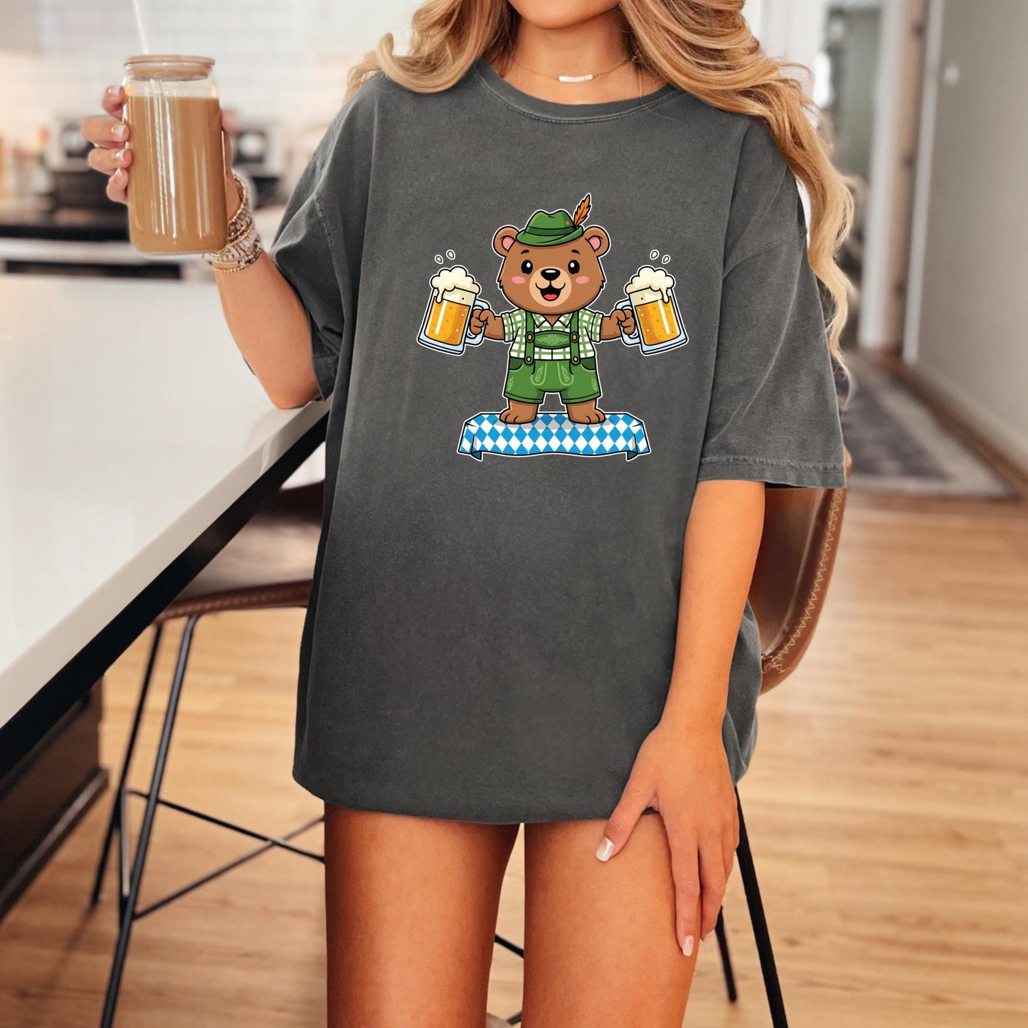 Oktoberfest T-Shirt - Cute Oktoberfest Bear Tee | Soft Cotton Bavarian Festival Shirt