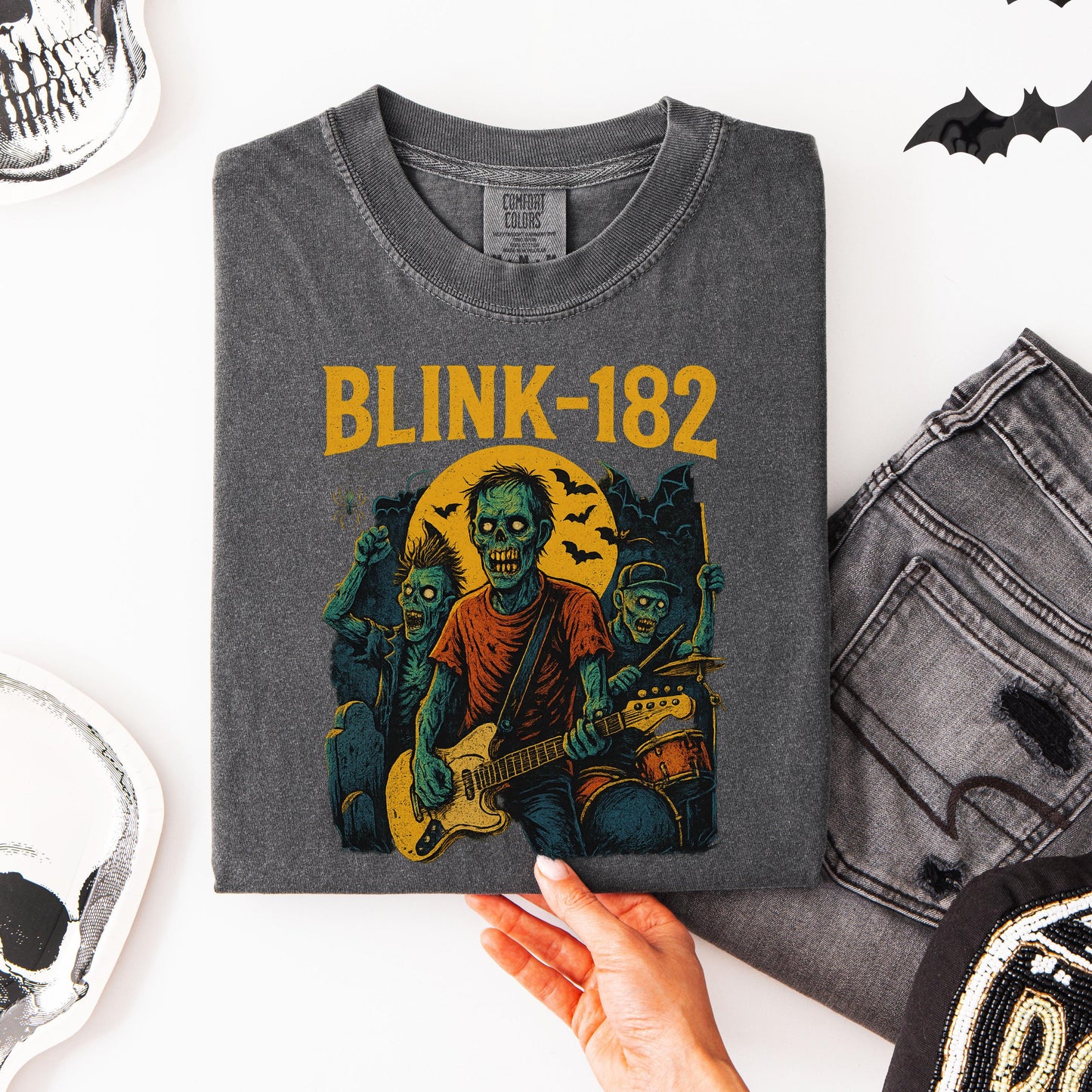Blink-182 Tour Shirt - Vintage Punk Rock Tee With Undead Band Graphic