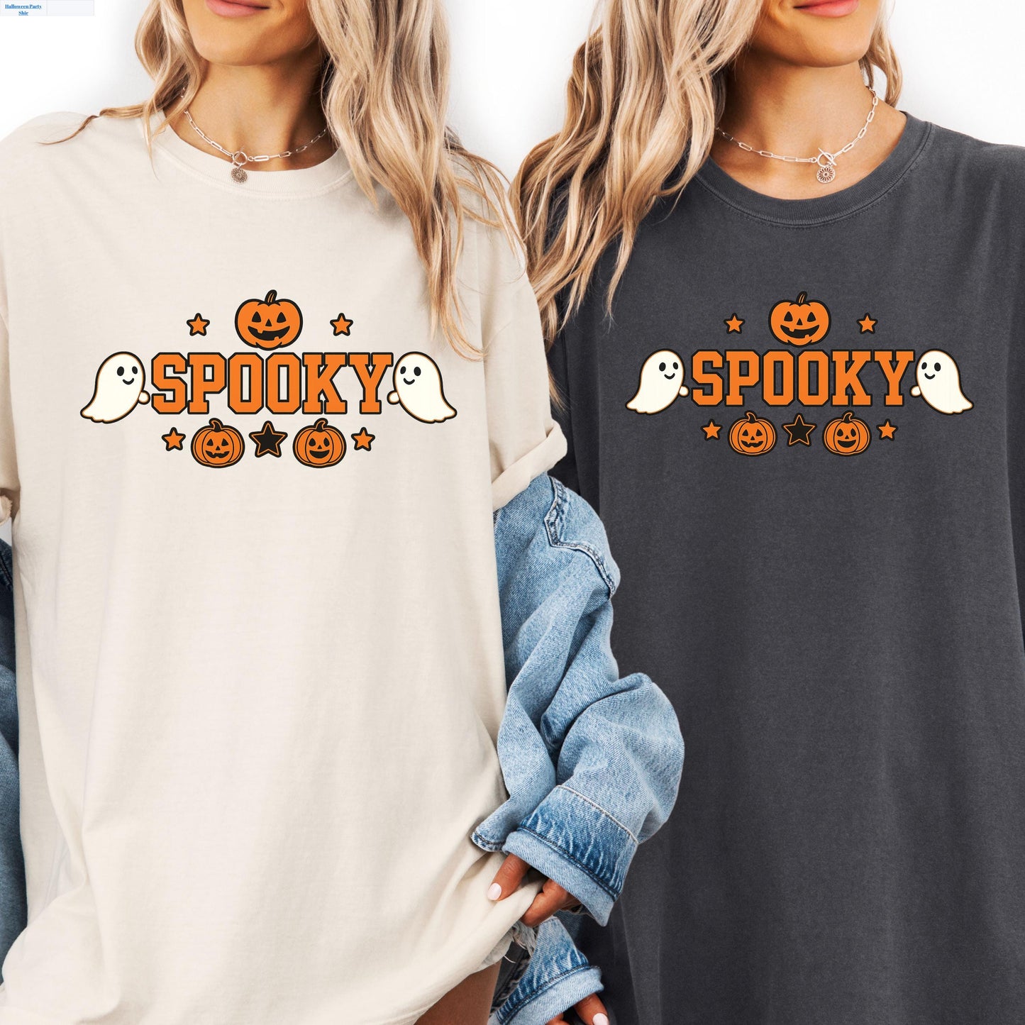Spooky Ghost Pumpkin Tee – Retro Halloween Shirt | Soft Cotton Unisex Tee